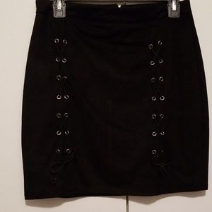 Faux Suede Skirt